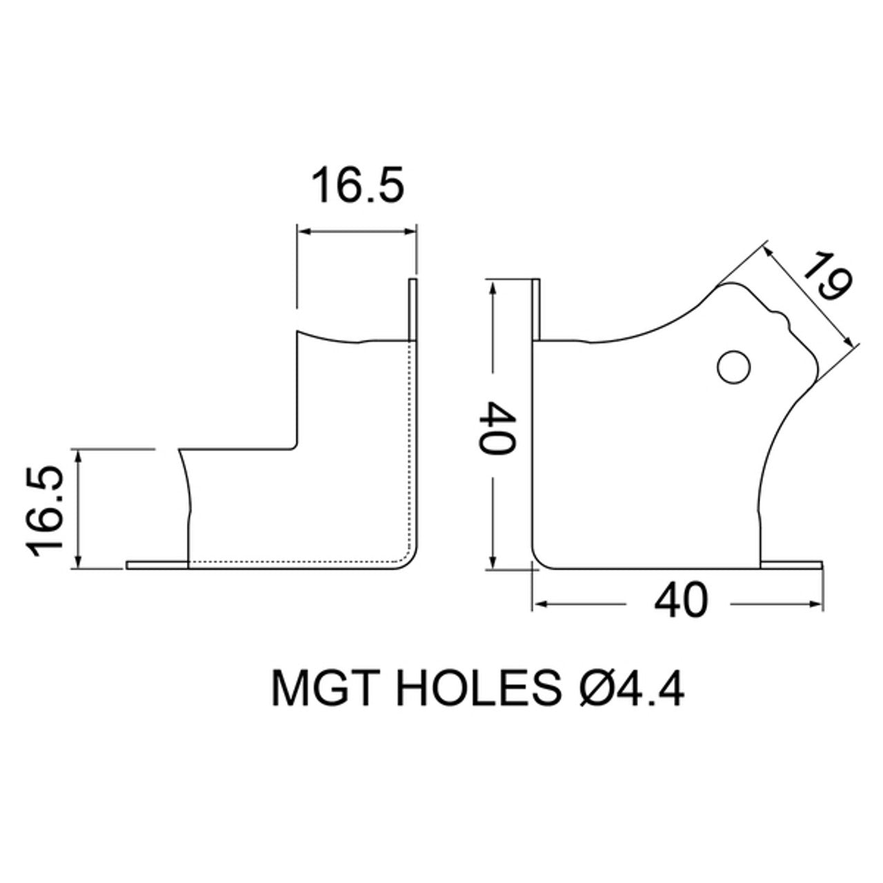 Tight 2-Leg Notched Nickel Corner Brackets (Set of 8)